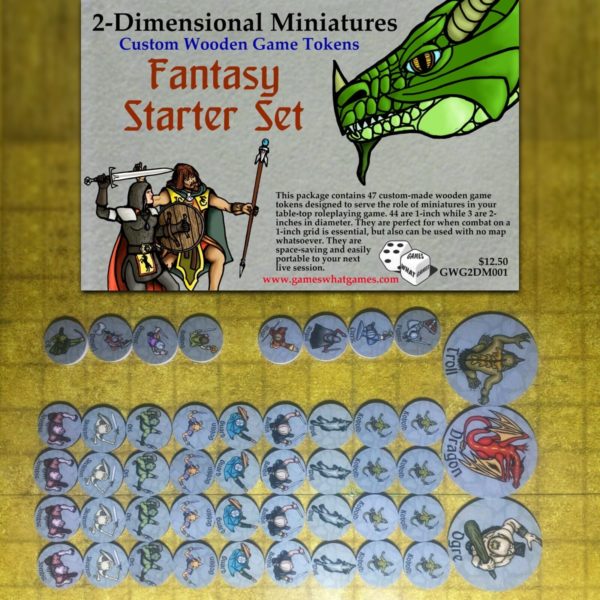Fantasy 2D Miniatures - Starter Set